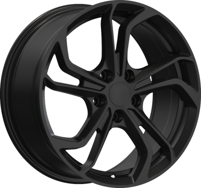 YKW Replicas - JA4 - Black - Gloss Black - 18" x 8", 35 Offset, 5x114.3 (Bolt pattern), 67.1mm HUB