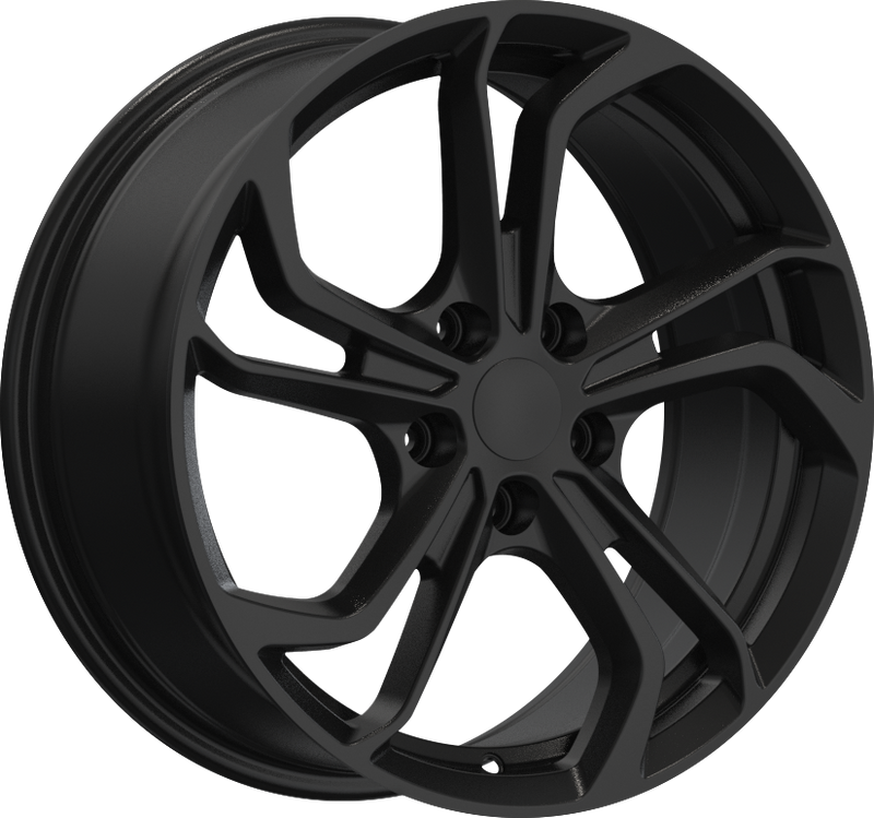 YKW Replicas - JA4 - Black - Gloss Black - 18" x 8", 35 Offset, 5x114.3 (Bolt pattern), 67.1mm HUB