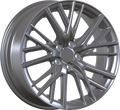 YKW Replicas - MF24 - Gunmetal - Matte Gunmetal - 17" x 7", 45 Offset, 5x114.3 (Bolt pattern), 60.10mm HUB