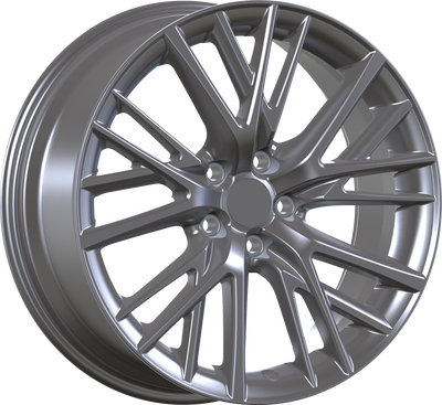 YKW Replicas - MF24 - Gunmetal - Matte Gunmetal - 17" x 7", 45 Offset, 5x114.3 (Bolt pattern), 60.10mm HUB