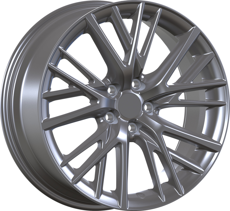 YKW Replicas - MF24 - Gunmetal - Matte Gunmetal - 17" x 7", 45 Offset, 5x114.3 (Bolt pattern), 60.10mm HUB