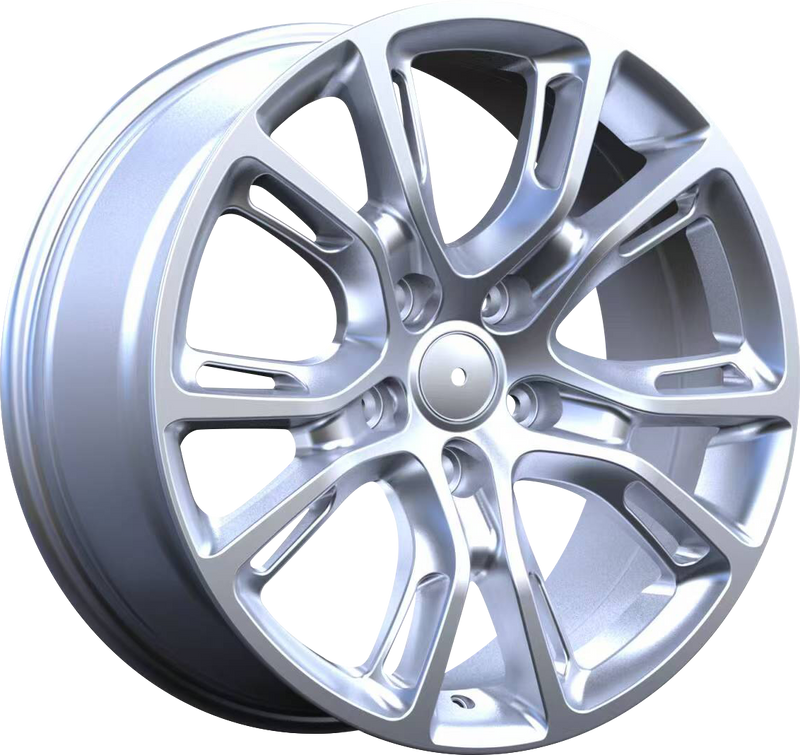 YKW Replicas - MF6 - Silver - 18" x 8", 34 Offset, 5x127 (Bolt pattern), 71.56mm HUB
