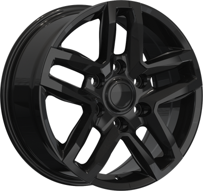 YKW Replicas - JA1 - Black - Gloss Black - 18" x 8", 35 Offset, 6x120 (Bolt pattern), 67.1mm HUB