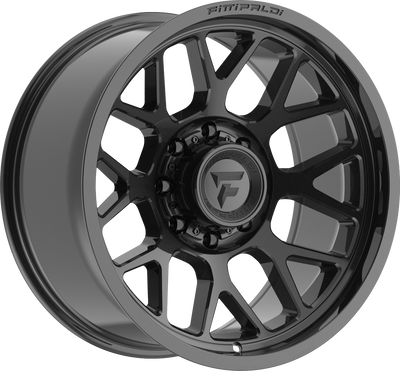 Fittipaldi Offroad - FA17 - Black - Gloss Black - 20" x 9", 18 Offset, 8x165.1 (Bolt pattern), 125.20mm HUB