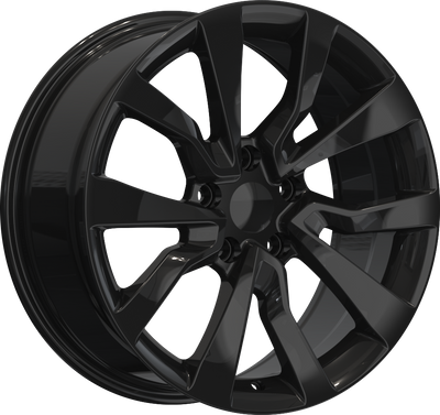 YKW Replicas - MF23 - Black - Gloss Black - 18" x 8", 35 Offset, 5x114.3 (Bolt pattern), 64.10mm HUB