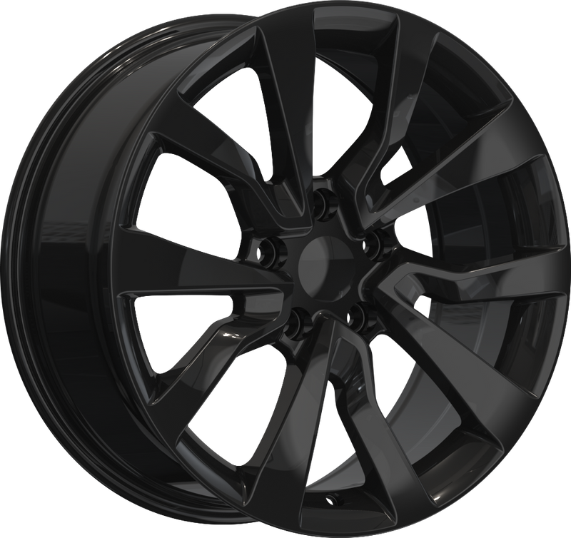YKW Replicas - MF23 - Black - Gloss Black - 18" x 8", 35 Offset, 5x114.3 (Bolt pattern), 64.10mm HUB