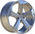 YKW Replicas - MF8 - Silver - 18" x 8", 40 Offset, 5x120 (Bolt pattern), 64.10mm HUB