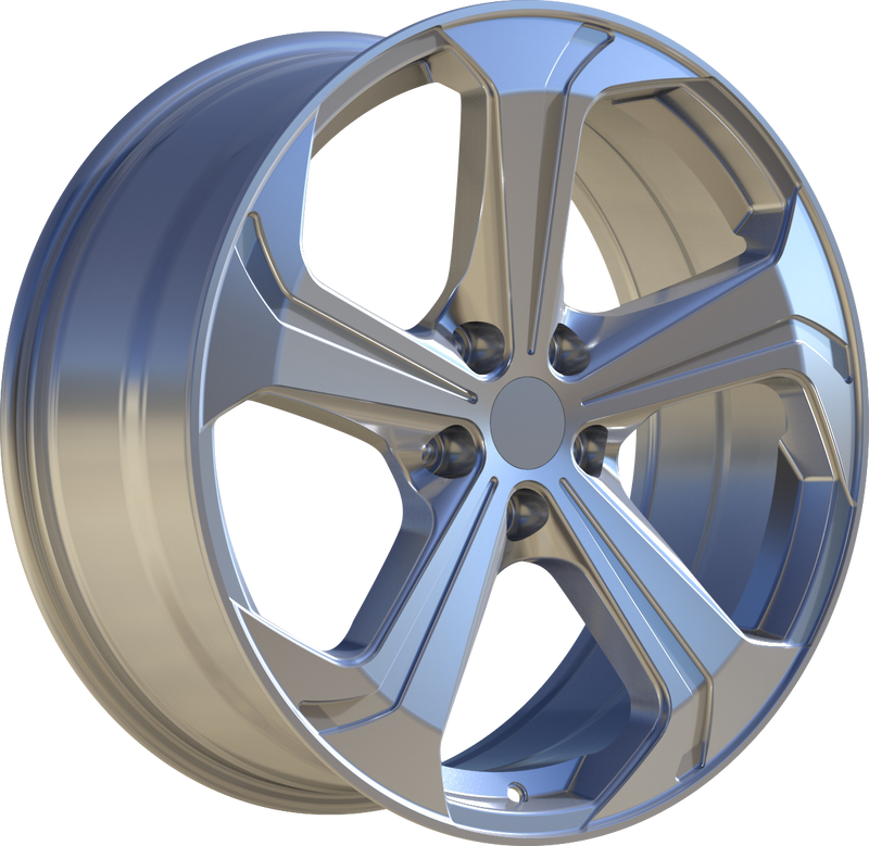 YKW Replicas - MF8 - Silver - 18" x 8", 40 Offset, 5x114.3 (Bolt pattern), 64.10mm HUB