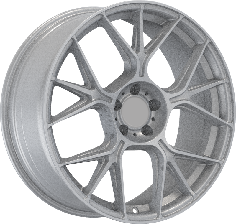 YKW Replicas - MR4 - Silver - 18" x 8", 30 Offset, 5x112 (Bolt pattern), 66.60mm HUB