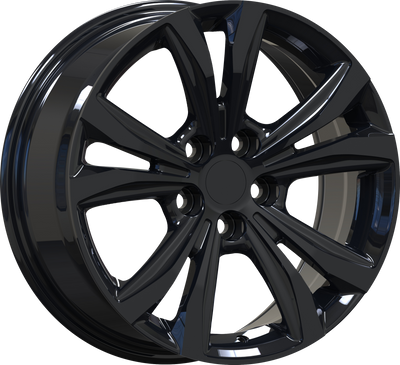 YKW Replicas - MF15 - Black - Gloss Black - 18" x 8", 35 Offset, 5x114.3 (Bolt pattern), 60.10mm HUB