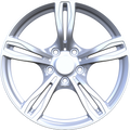 YKW Replicas - MF3 - Silver - 17" x 8", 35 Offset, 5x120 (Bolt pattern), 72.60mm HUB