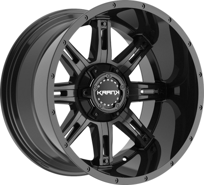 KranK Off-road - Shaft - Black - Gloss Black - 20" x 12", -44 Offset, 6x135/139.7 (Bolt pattern), 108.00mm HUB