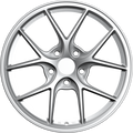 YKW Replicas - MF5 - Silver - 18" x 8", 37 Offset, 5x114.3 (Bolt pattern), 66.10mm HUB