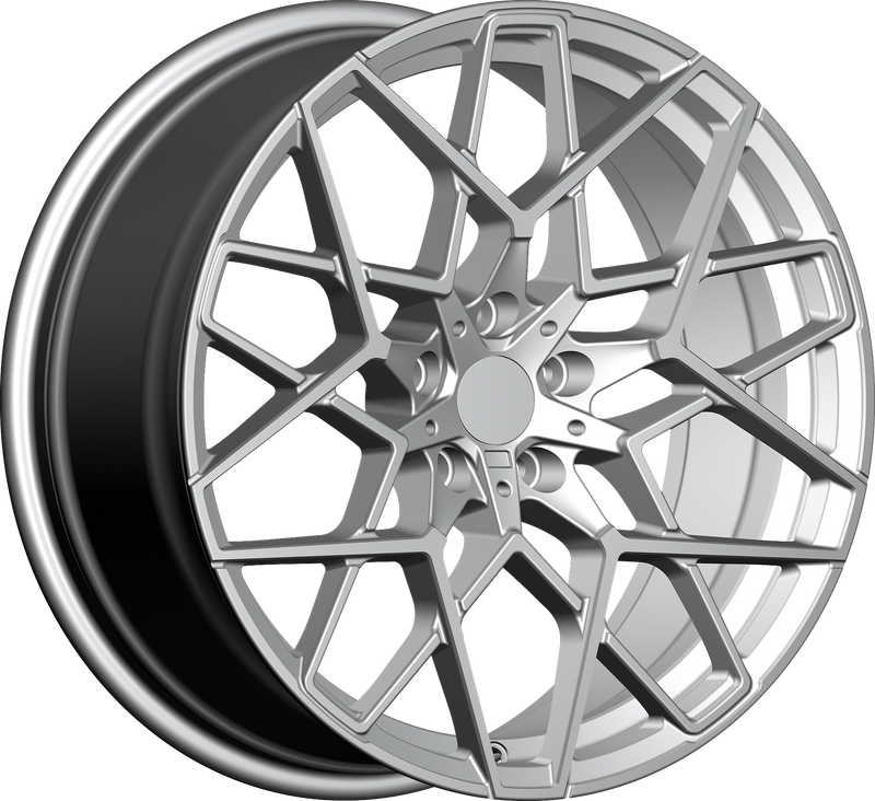 YKW Replicas - MF22 - Silver - 19" x 8.5", 35 Offset, 5x112 (Bolt pattern), 66.60mm HUB