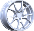 YKW Replicas - MF17 - Silver - 17" x 7.5", 40 Offset, 5x114.3 (Bolt pattern), 64.10mm HUB