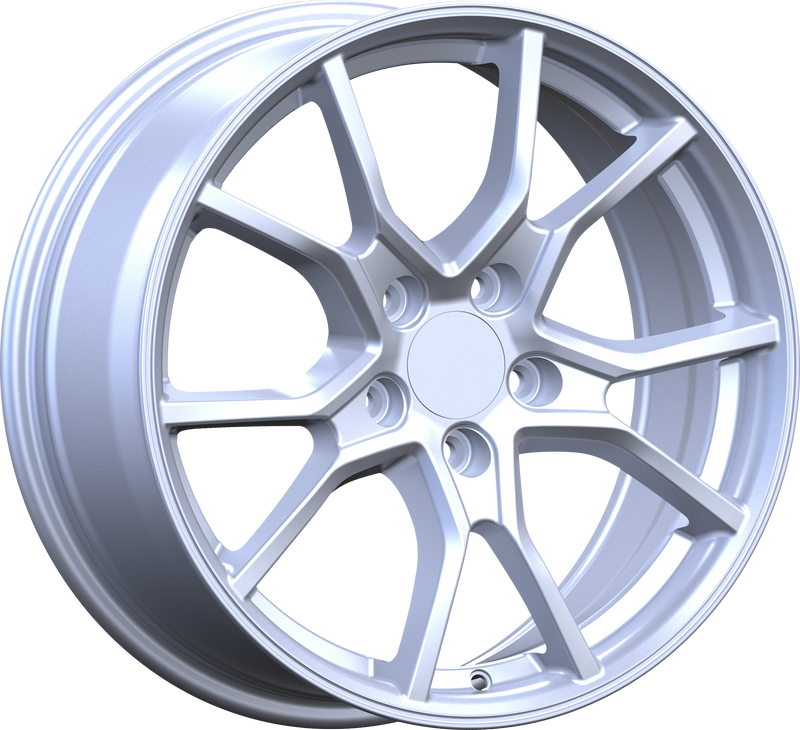 YKW Replicas - MF17 - Silver - 17" x 7.5", 40 Offset, 5x114.3 (Bolt pattern), 64.10mm HUB
