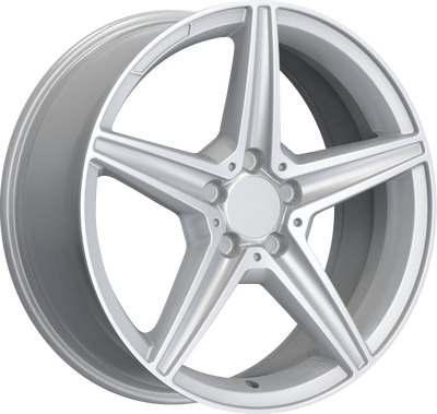 YKW Replicas - MF14 - Silver - 18" x 7.5", 30 Offset, 5x112 (Bolt pattern), 66.60mm HUB