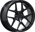 YKW Replicas - MF20 - Black - Gloss Black - 19" x 8.5", 30 Offset, 5x112 (Bolt pattern), 66.60mm HUB
