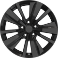 YKW Replicas - MF1 - Black - Gloss Black - 17" x 7.5", 40 Offset, 5x114.3 (Bolt pattern), 66.10mm HUB
