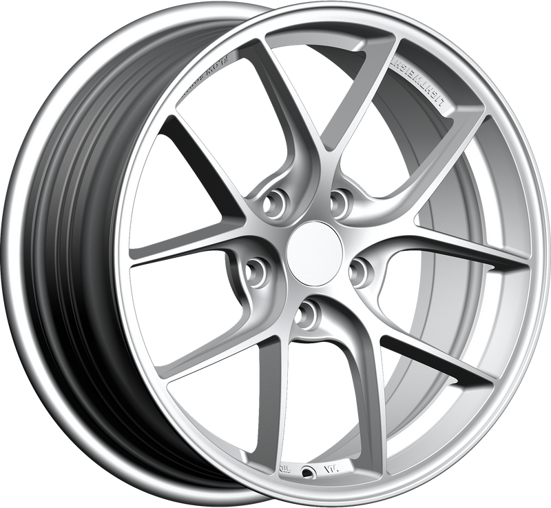 YKW Replicas - MF5 - Silver - 18" x 8", 37 Offset, 5x114.3 (Bolt pattern), 66.10mm HUB