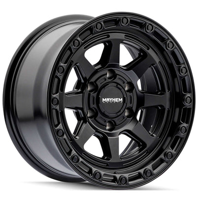 Mayhem - RIDGELINE - Black - 17" x 8.5", 6 Offset, 6x139.7 (Bolt pattern), 106.1mm HUB