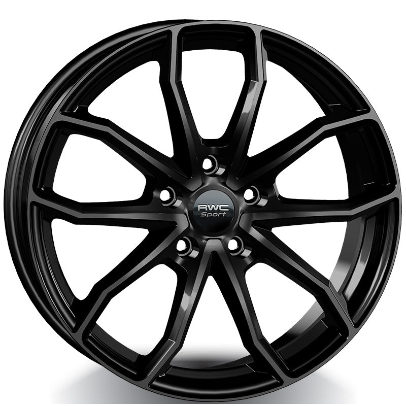RWC - SB395X - Black - BLACK - 18" x 7.5", 48 Offset, 5x114.3 (Bolt Pattern), 56.1mm HUB