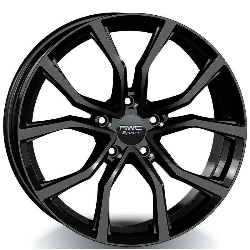 RWC - TO80X / LX80X - Black - BLACK - 18" x 7.5", 40 Offset, 5x114.3 (Bolt Pattern), 60.1mm HUB