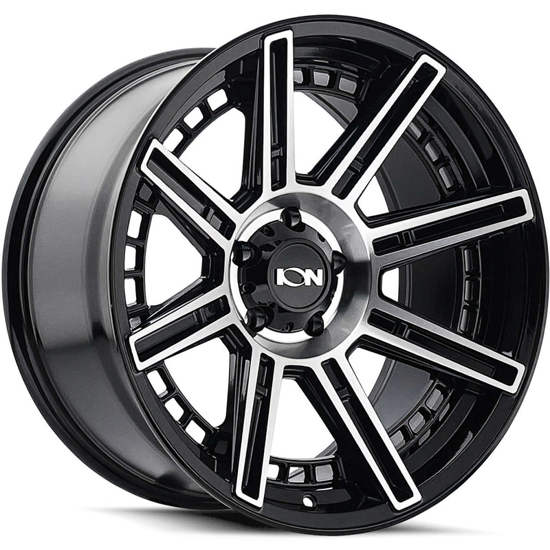 Ion Alloy - 149 - Black - Black Machined - 20" x 9", -12 Offset, 8x180 (Bolt pattern), 124.1mm HUB