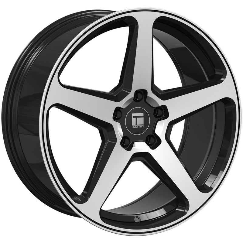 Touren - TF96 - Black - Black Machined - 20" x 9", 35 Offset, 5x114.3 (Bolt pattern), 73.1mm HUB