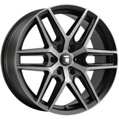 Touren - TR79 - Black - GLOSS BLACK W/DARK TINT - 20" x 9", 30 Offset, 6x135 (Bolt Pattern), 87.1mm HUB