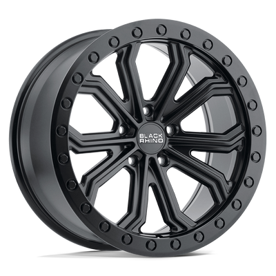 Black Rhino - TRABUCO - Black - Matte Black - 20" x 10", 30 Offset, 5x127 (Bolt pattern), 71.5mm HUB