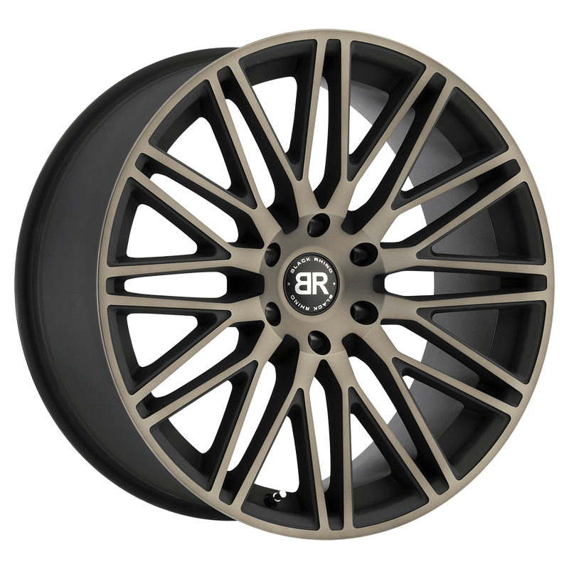 Black Rhino - ZULU - Black - Matte Black with Machined Face & Dark Matte Tint - 22" x 10", 30 Offset, 6x135 (Bolt pattern), 87.1mm HUB