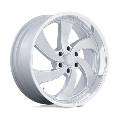 US Mag - U134 DESPERADO - Silver - Silver Brushed Face Milled Diamond Cut Milled - 22" x 10", 25 Offset, 6x139.7 (Bolt pattern), 78.1mm HUB