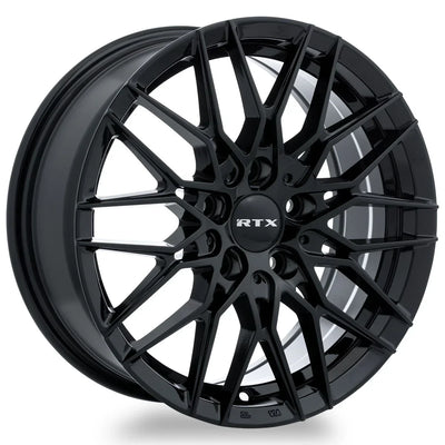 RTX Wheels - V20 - Black - Gloss Black - 15" x 6.5", 40 Offset, 4x98 (Bolt pattern), 58.1mm HUB