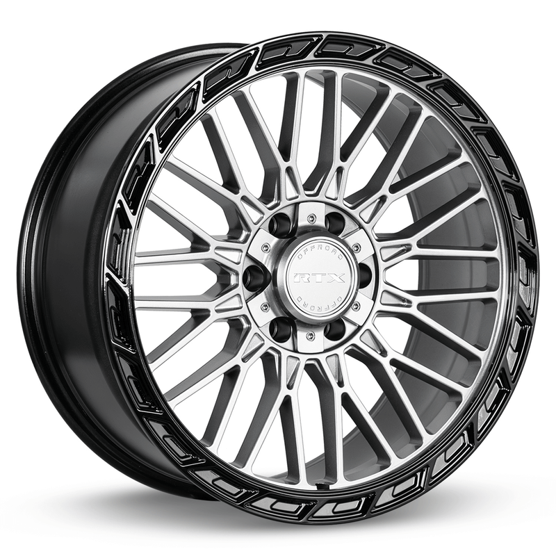 RTX Wheels - Vice - Gunmetal - Gloss Gunmetal Black Lip - 22" x 9", 18 Offset, 6x135/139.7 (Bolt pattern), 106.1mm HUB