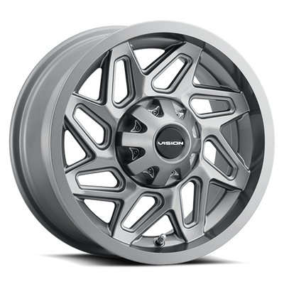 Vision Wheel ATV - 361 SPYDER - Gunmetal - 15" x 7", 38.1 Offset, 4x156 (Bolt pattern), 131.10mm HUB