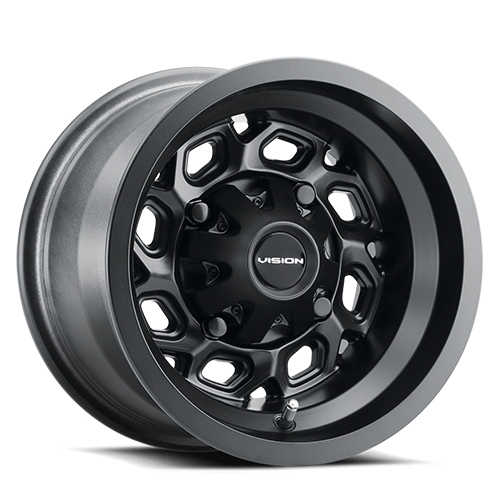 Vision Wheel ATV - 361 SPYDER - Black - Matte Black - 12" x 8", -10.2 Offset, 4x136 (Bolt pattern), 110.50mm HUB