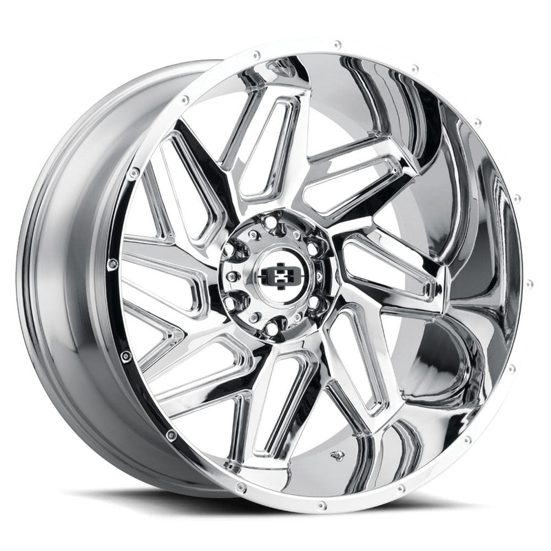 Vision Wheel Off-Road - 361 SPYDER - Chrome - 20" x 10", -25 Offset, 8x165.1 (Bolt pattern), 125.20mm HUB