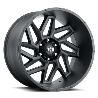 Vision Wheel Off-Road - 361 SPYDER - Black - Satin Black - 22" x 10", -19 Offset, 6x139.7 (Bolt pattern), 106.20mm HUB