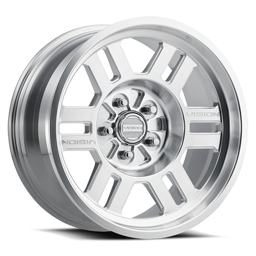 Vision Wheel Off-Road - 398 MANX - Silver - Machined - 18" x 9", -12 Offset, 8x165.1 (Bolt pattern), 130.80mm HUB