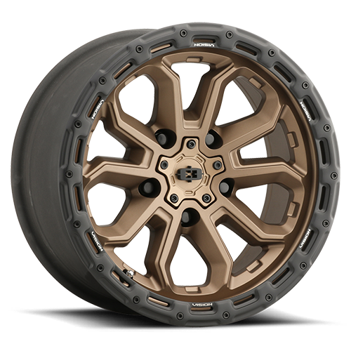 Vision Wheel Off-Road - 405 KORUPT - Bronze - Satin Bronze - 17" x 8", 30 Offset, 5x108 (Bolt pattern), 63.50mm HUB