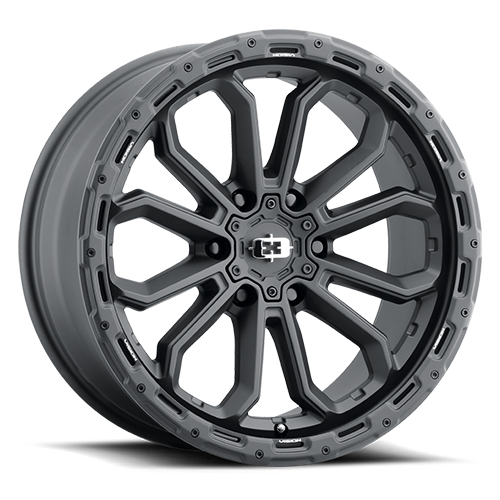 Vision Wheel Off-Road - 405 KORUPT - Black - Satin Black - 17" x 8", 30 Offset, 5x108 (Bolt pattern), 63.50mm HUB