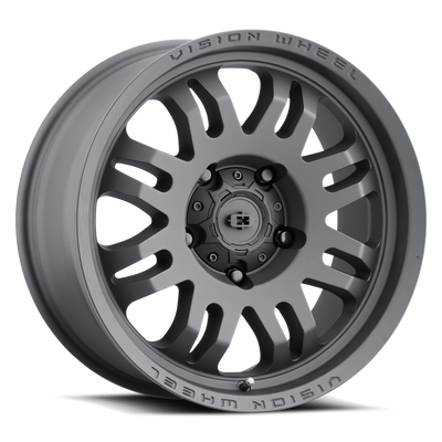 Vision Wheel Off-Road - 409 INFERNO - Black - Satin Black - 17" x 8.5", 0 Offset, 6x114.3 (Bolt pattern), 71.50mm HUB