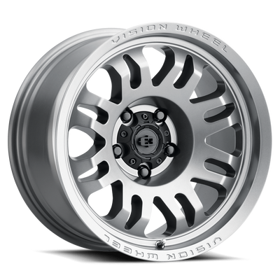 Vision Wheel Off-Road - 409 INFERNO - Grey - Satin Grey - 18" x 9", -12 Offset, 8x180 (Bolt pattern), 124.10mm HUB