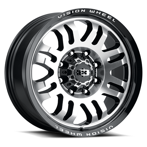 Vision Wheel Off-Road - 409 INFERNO - Black - Gloss Black Machined Face - 18" x 9.5", -18 Offset, 5x127 (Bolt pattern), 78.10mm HUB