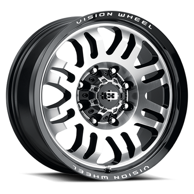 Vision Wheel Off-Road - 409 INFERNO - Black - Gloss Black Machined Face - 18" x 9", 12 Offset, 8x170 (Bolt pattern), 125.10mm HUB