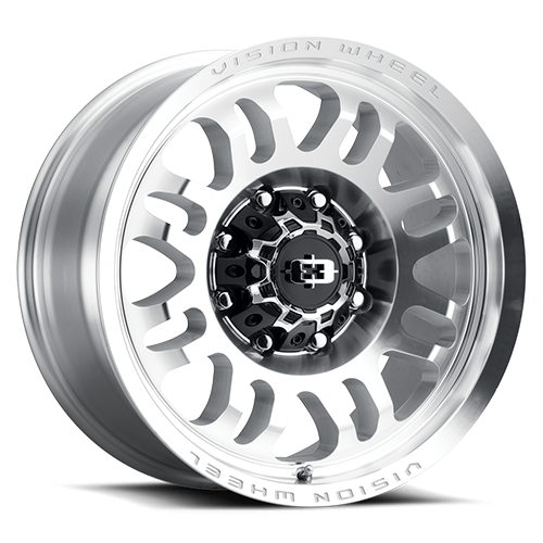 Vision Wheel Off-Road - 409 INFERNO - Silver - Milled Machine Face - 17" x 8.5", 0 Offset, 6x114.3 (Bolt pattern), 71.50mm HUB