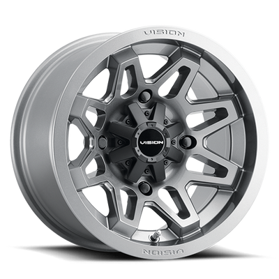 Vision Wheel ATV - 416 SE7EN - Gunmetal - 15" x 7", 38.1 Offset, 4x156 (Bolt pattern), 131.10mm HUB