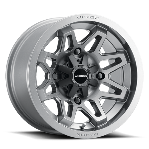 Vision Wheel ATV - 416 SE7EN - Gunmetal - 15" x 7", 38.1 Offset, 4x136 (Bolt pattern), 110.50mm HUB