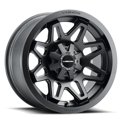 Vision Wheel ATV - 416 SE7EN - Black - Matte Black - 15" x 7", 38.1 Offset, 4x136 (Bolt pattern), 110.50mm HUB